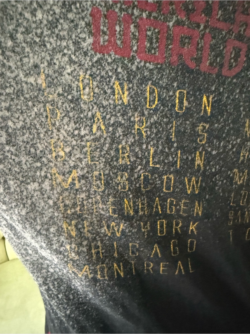 🎸 Affliction American Metal World Tour Lace Up Graphic Tee Medium Grunge Goth - Picture 11 of 13
